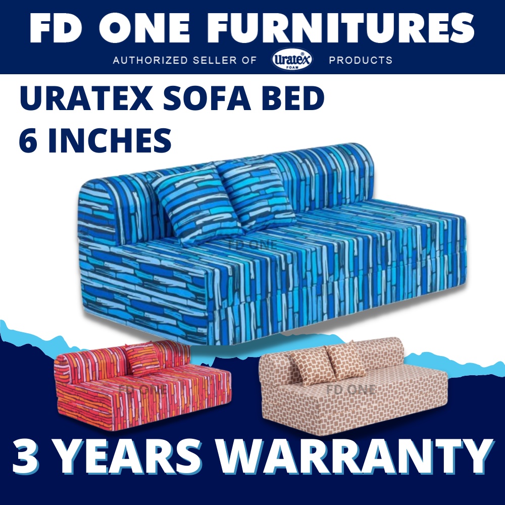 CLASSIC URATEX SOFA BED [ FREE PILLOW ]( NEO SOFA BED ) ALL SIZES 6