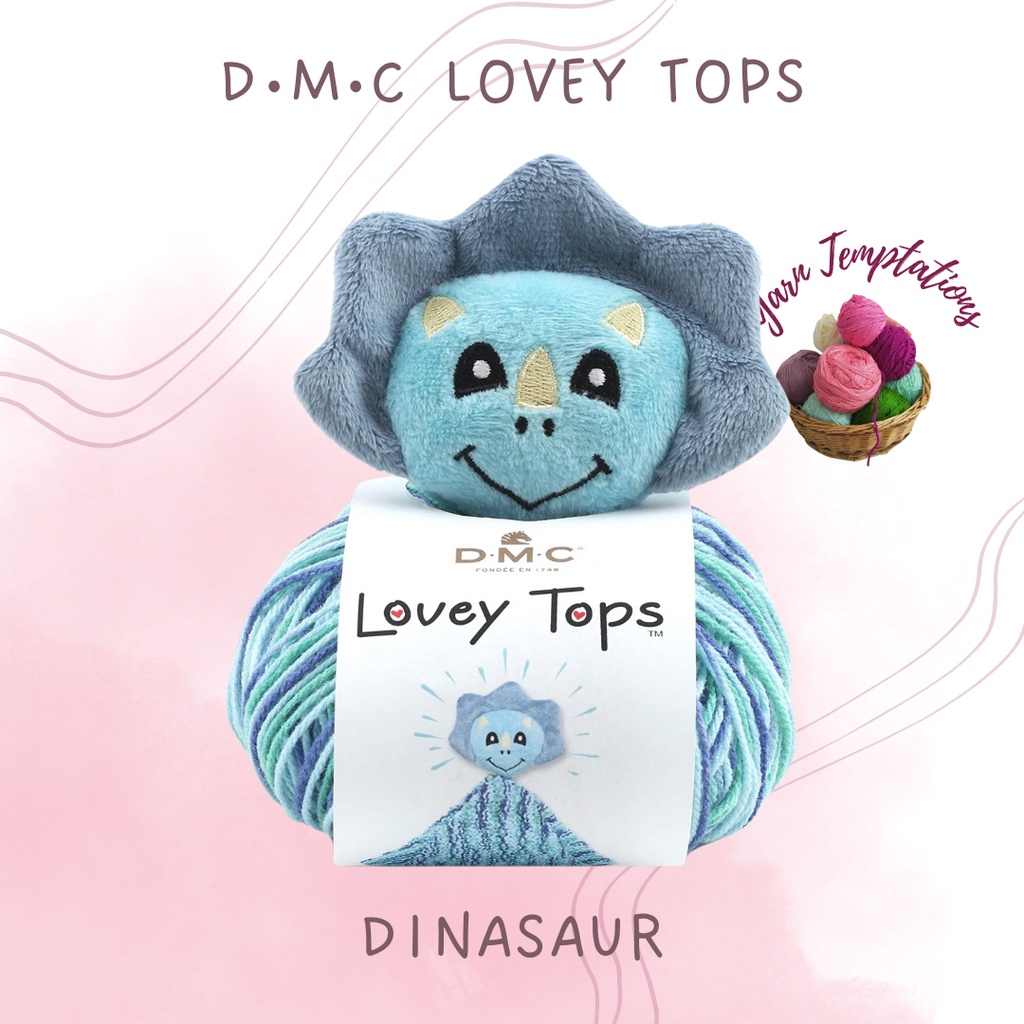 DMC Lovey Tops Pacifier Clip Yarn for Lovey with Free Knitting