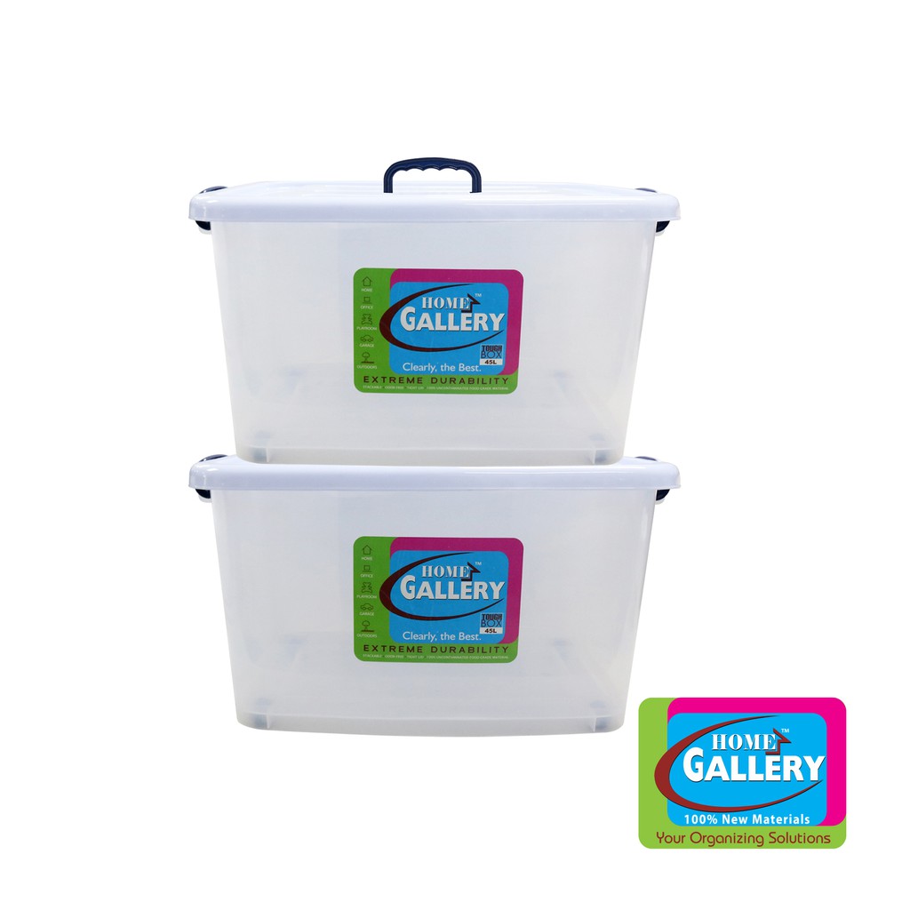 Home Gallery Storage Box with Wheels, Capacity 45L Dimension L57