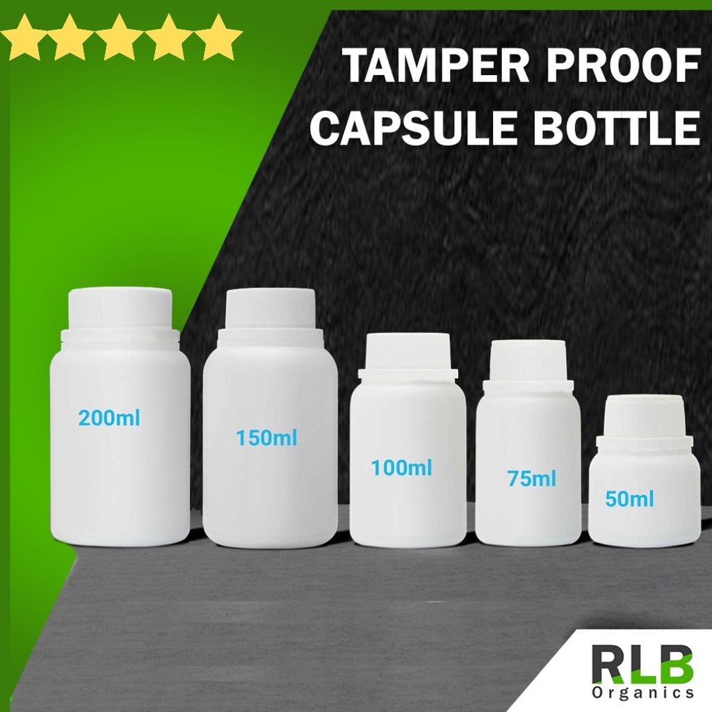 Tamper Proof Medicine Plastic Bottle HDPE 50ml 75ML 100ML 150ML 200ML