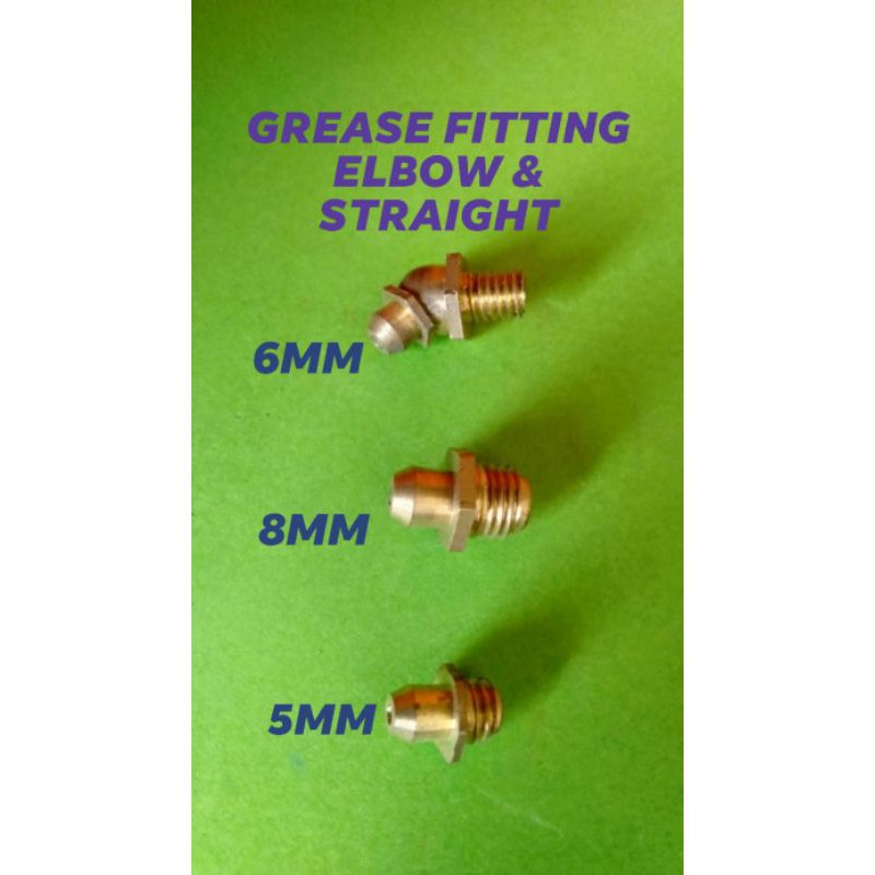 GREASE FITTING ELBOW 6MM/STRAIGHT 5MM & 8MM Shopee Philippines