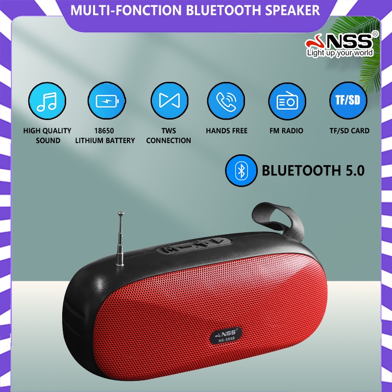 Bluetooth Speaker FM Radio With TF Card USB Speaker Loud Speaker