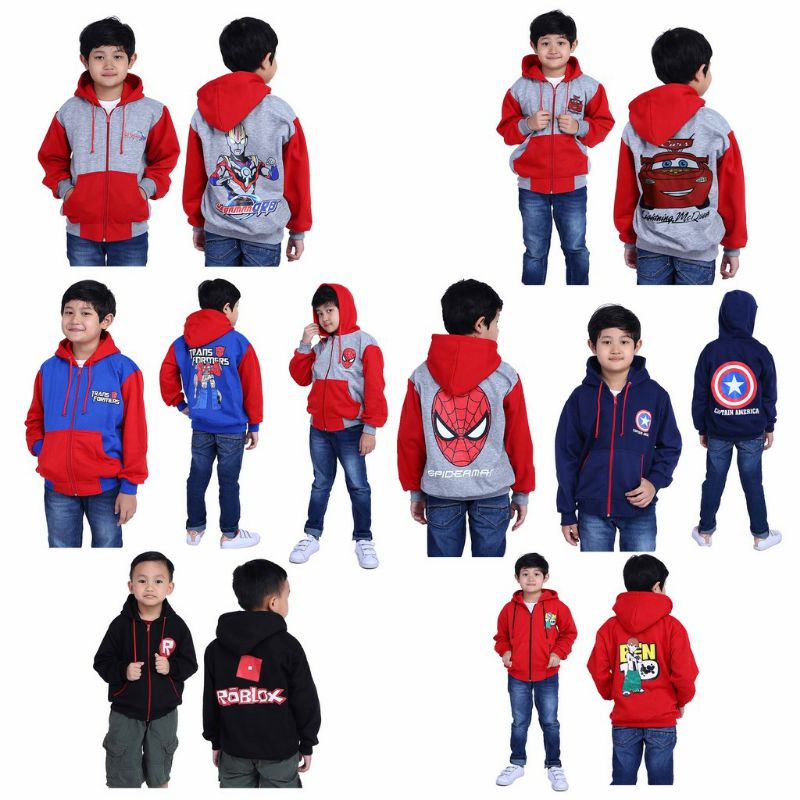 Children's Hoodie Jacket Boys Age 210 Years Superhero Character