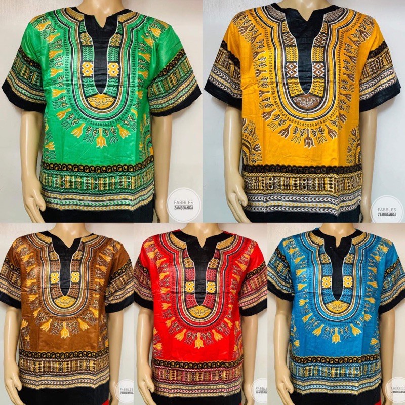 Bohemian Colored Dashiki Shirt/Batik/Reggae/Rasta/Indian/Tribal ...