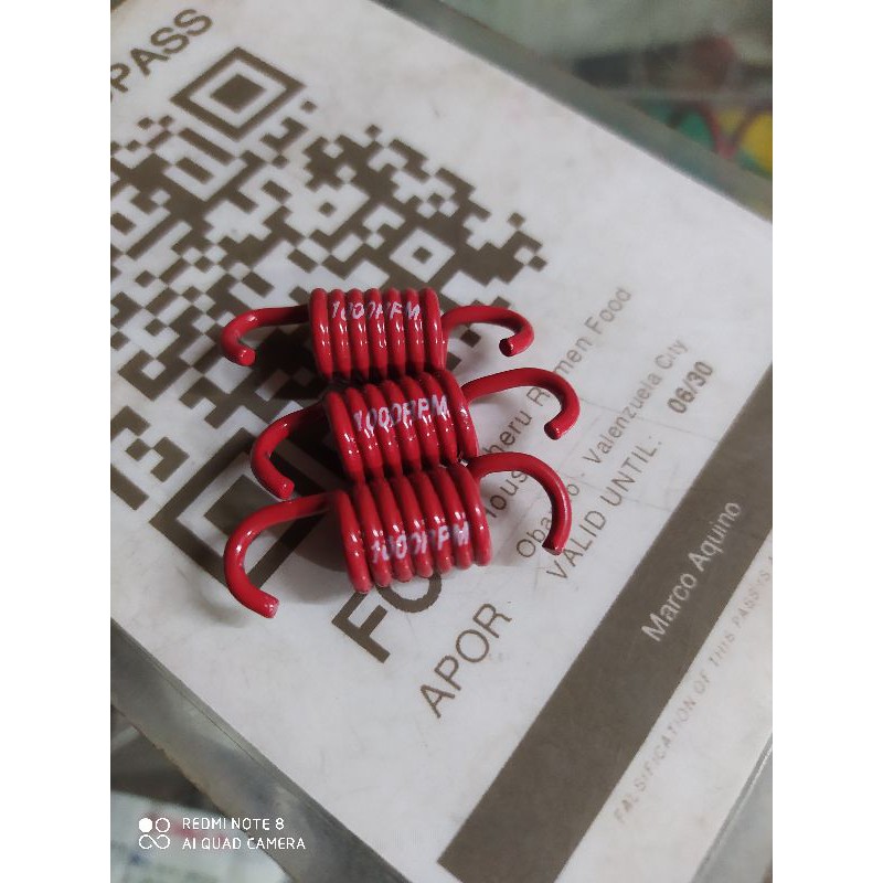 clutch spring /1000 rpm rusi/rfi/passion/flair/royal/gala/rapid/ nmax ...