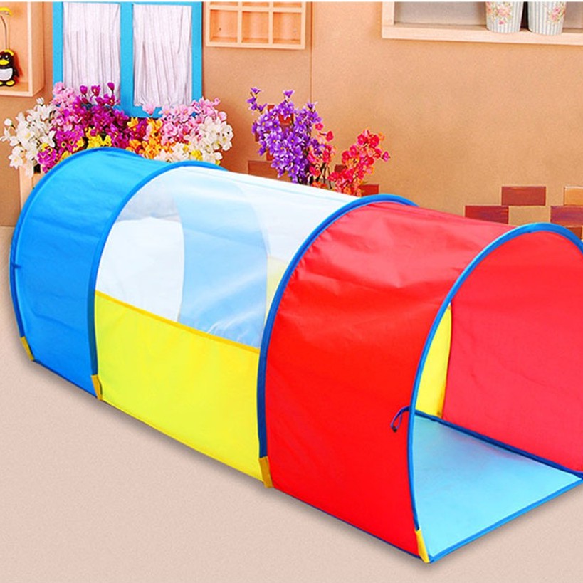 Up Tunnel Play Tent for Crawling Fun 130cm tent castle cubby | Shopee ...