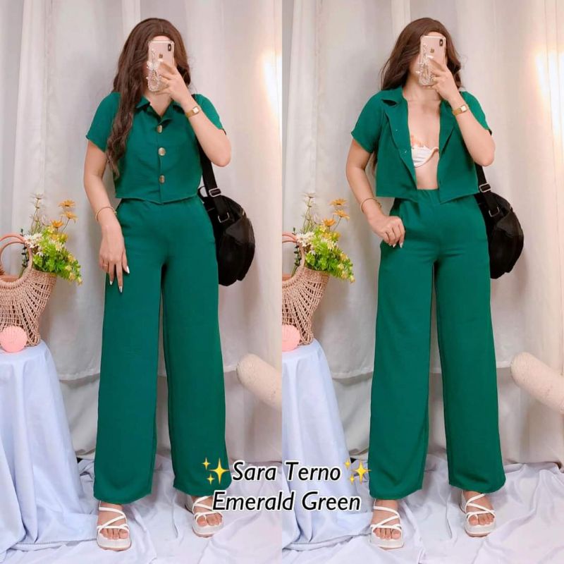 SARA TERNO SQUARE PANTS Shopee Philippines