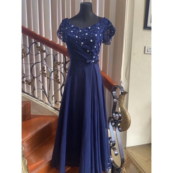 Royal blue gown store for principal sponsor