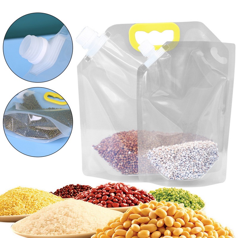 Sealed Storage Bag Thick Rice Packaging Bags Food Sealing Transparent ...