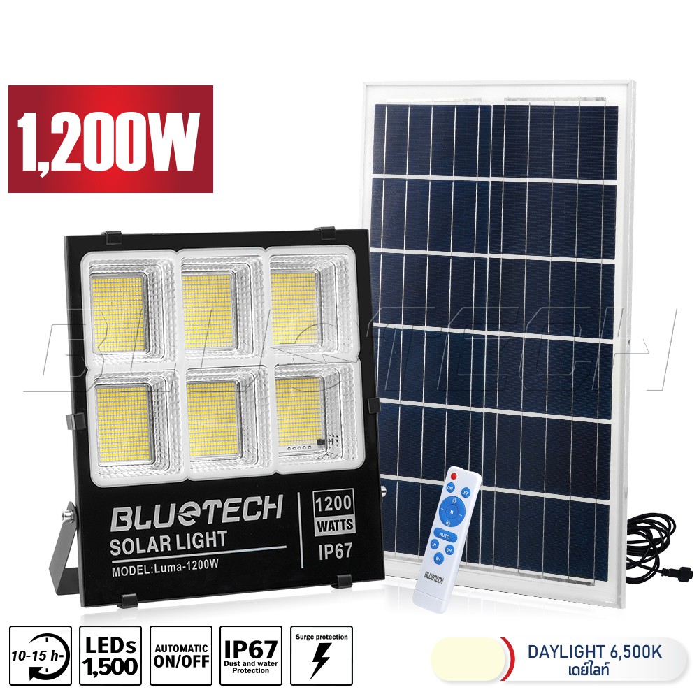 Bluetech USA Solar Cell Spotlight LED Floodlight 60-1 200 Watt 4 ...