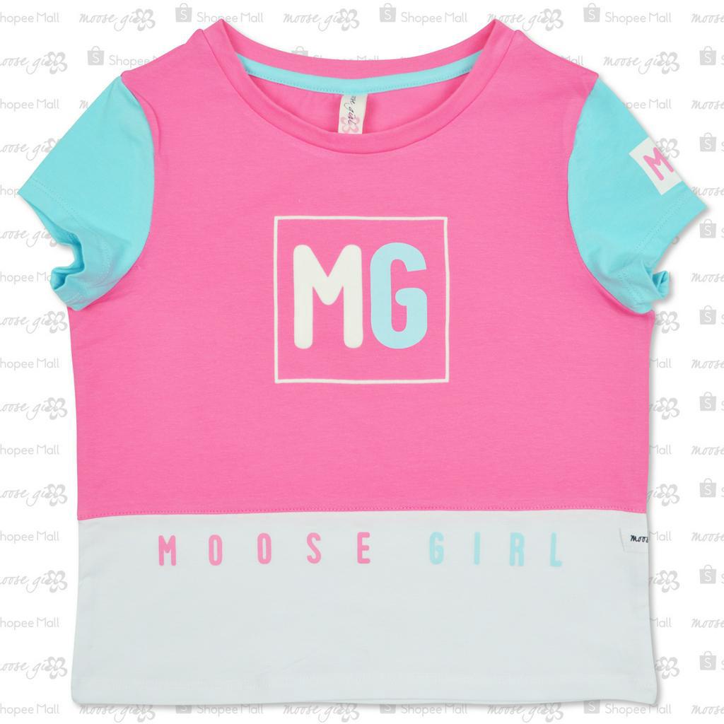 Moose Girl Fila Pink Combi Blouse With Print Details (GSBL- 2464 ...