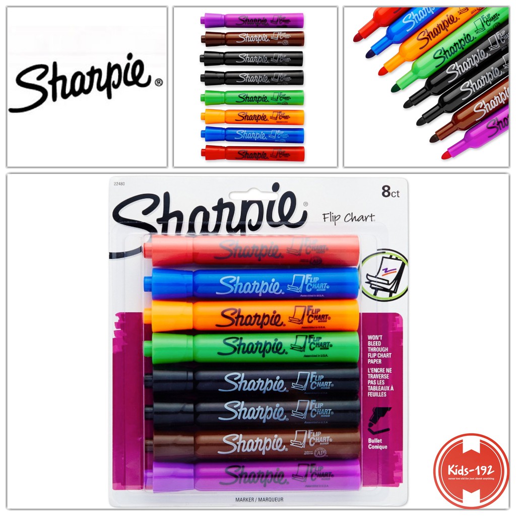 Sharpie Flip Chart (Manila Paper) Markers Assorted Colors 22480PP