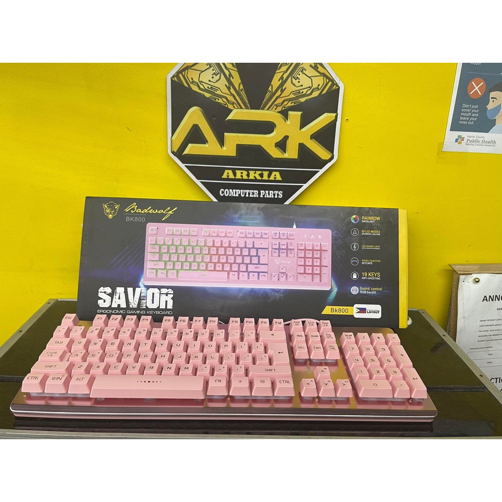 Badwolf Bk800savior keyboard mechanical feel | Shopee Philippines