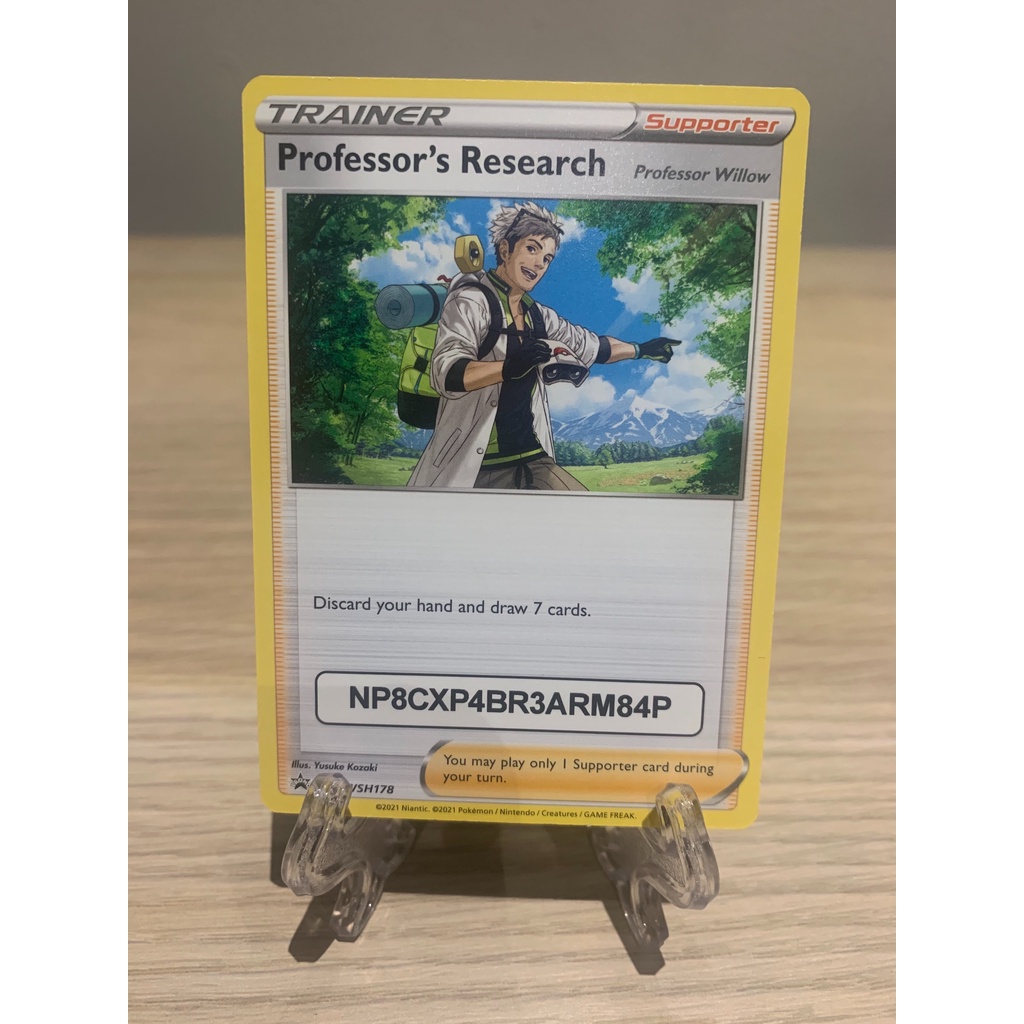 Professor's Research Professor Willow Promo Card Pokemon Cards SWSH178