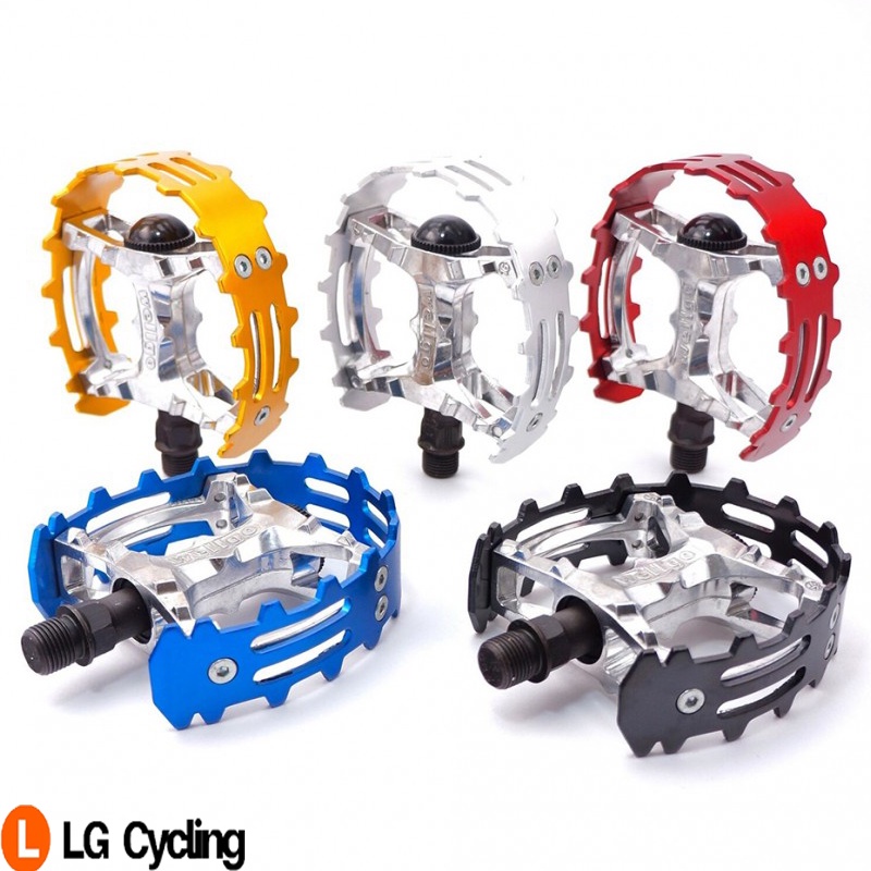 Pédales BMX SE Racing Bear Trap 9/16" - Argent, Pour Manivelles 3 Pièces, Neuves Par Paire