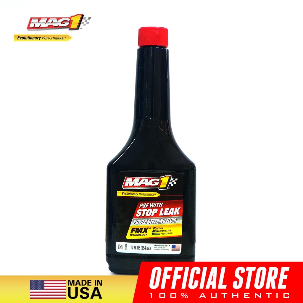 MAG 1 Car Power Steering Fluid with Stop Leak Additive, 12oz (354ml