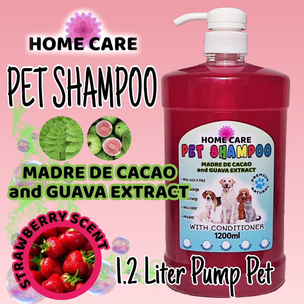 HOME CARE MADRE DE CACAO PET SHAMPOO Strawberry scent 1.2 Liter Pump