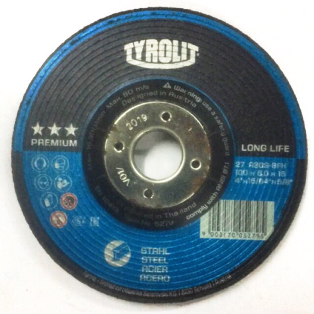 Tyrolit Premium Depressed Center Wheel Grinding Disc 4" Original