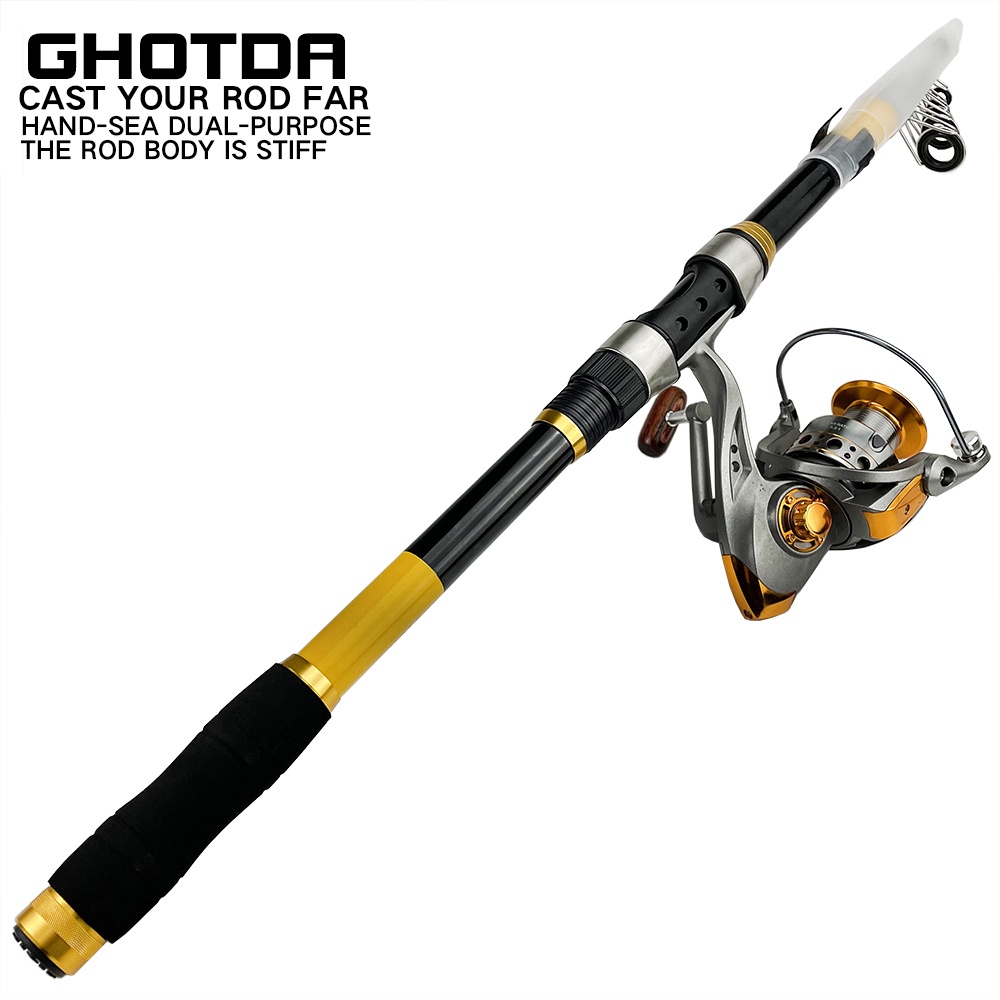 New】GHOTDA 2.1M -3.6M Carp Fishing Rod feeder Hard Carbon Fiber
