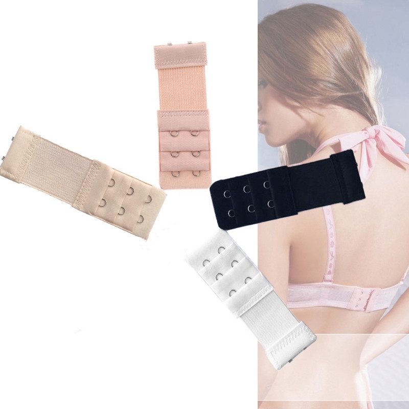 Bra Hooks For Back Bra Extender With 2 Hooks - Maternity & Plus Size Underwear Extension Strap In Multiple Colors Bra Strap Hook Extender - Foto 4