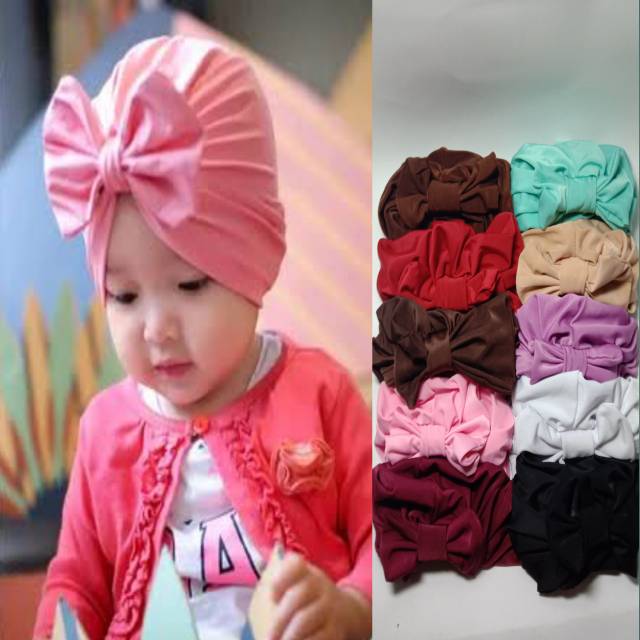 Plain Ribbon Baby Turban | Cute Baby Turban | Shopee Philippines