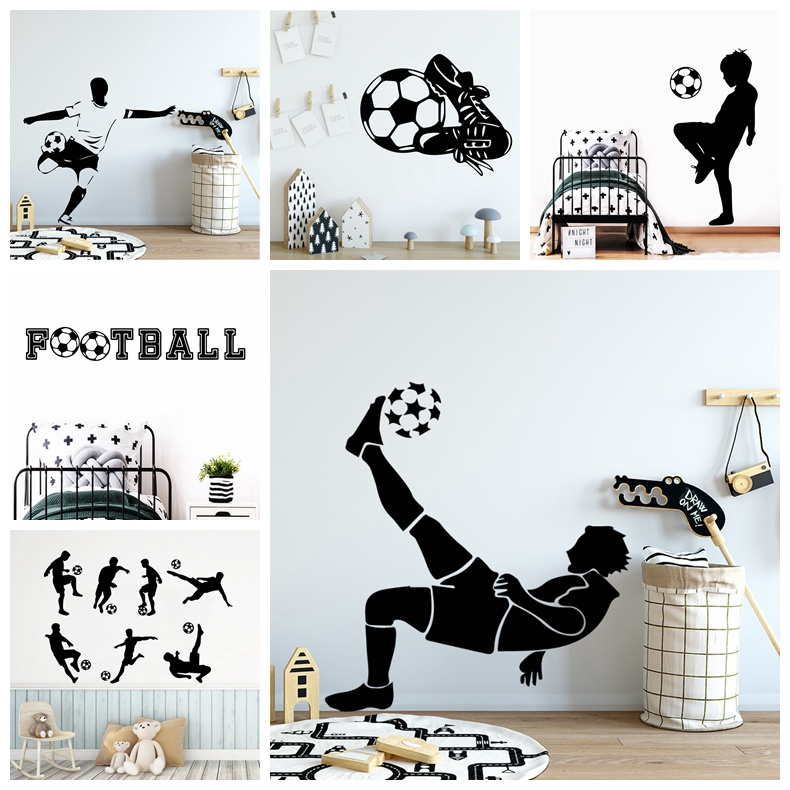 Diy Football Wall Sticker Pvc Wall Art Stickers Modern Fashion ...