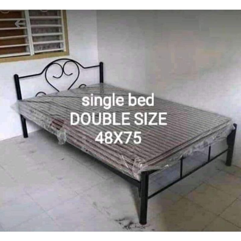 STEEL BED DOUBLE SIZE WITH URATEX FOAM Shopee Philippines