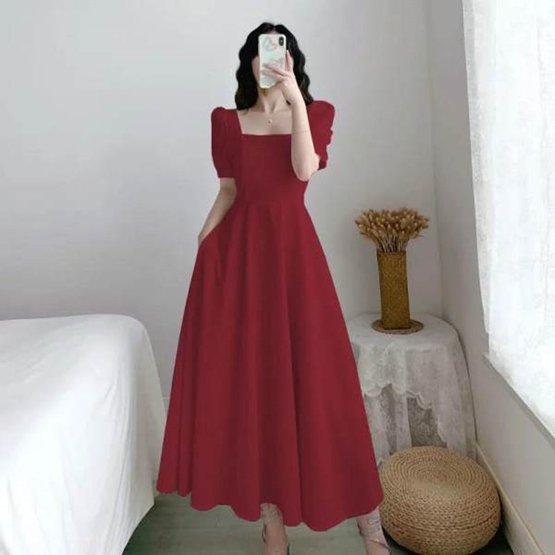slim fit dress slacks Korean Style] 7 Color Casual Belted Mini Dress – Ordicle main image 1