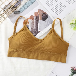 ﹍A-Zone Bra Women Korean U back bralette with padded Sports bra yoga  Backless bra