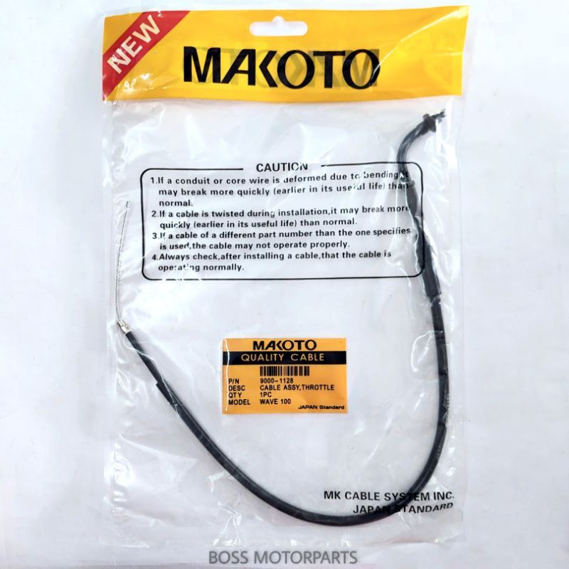 MAKOTO THROTTLE CABLE XRM 110, XRM 125, WAVE 100, TMX 155, TMX 125, BARAKO Shopee Philippines