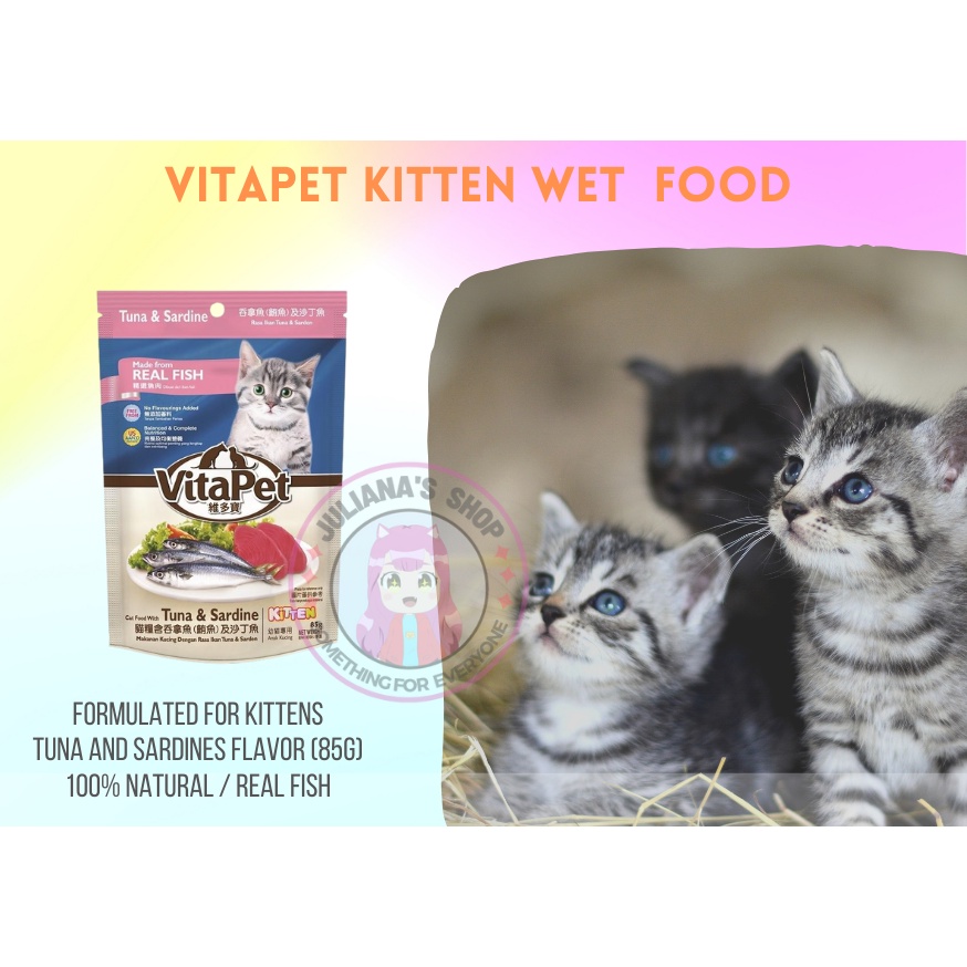 VITAPET Cat Food for Kitten TUNA and SARDINES FLAVOR Shopee Philippines