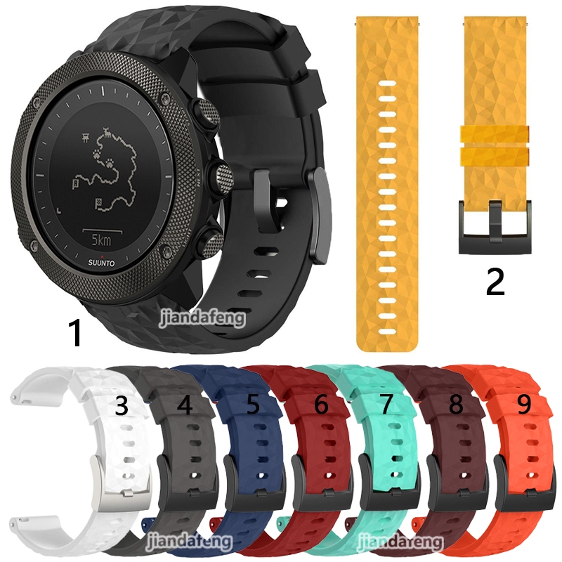 24mm Silicone Strap Band For Suunto Traverse Alpha Shopee