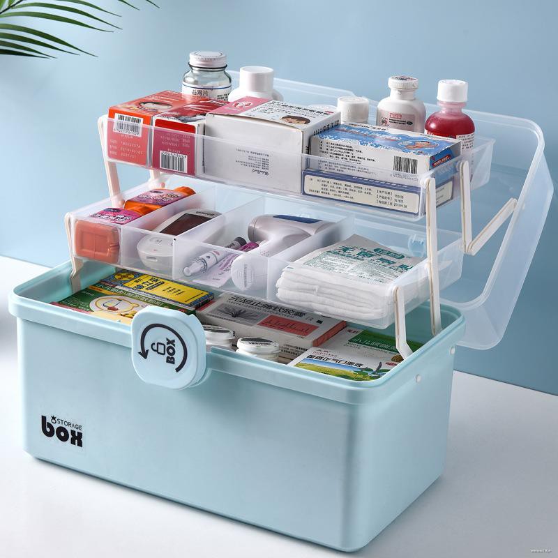 COD plastic medicine cabinet household multi-layer large-capacity ...