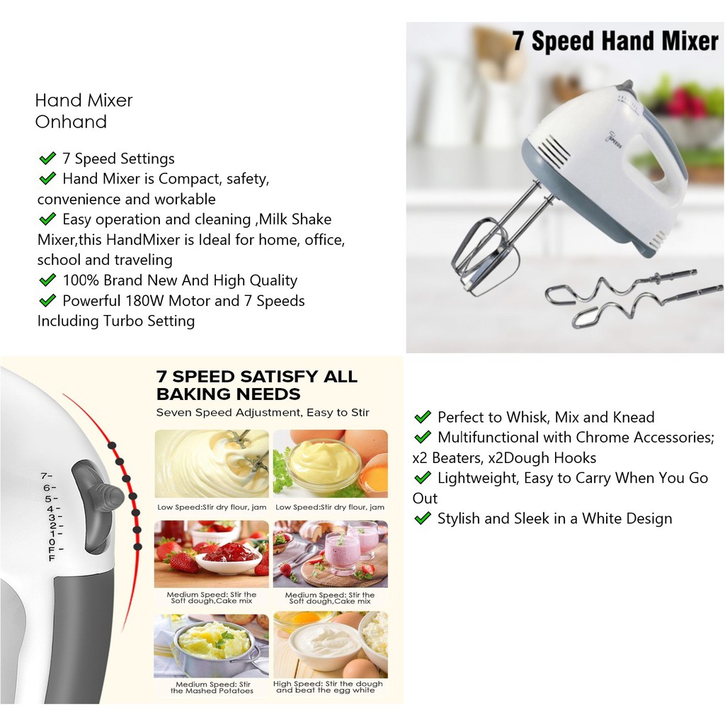 Scarlett Professional Electric Whisks Hand Mixer Shopee Philippines