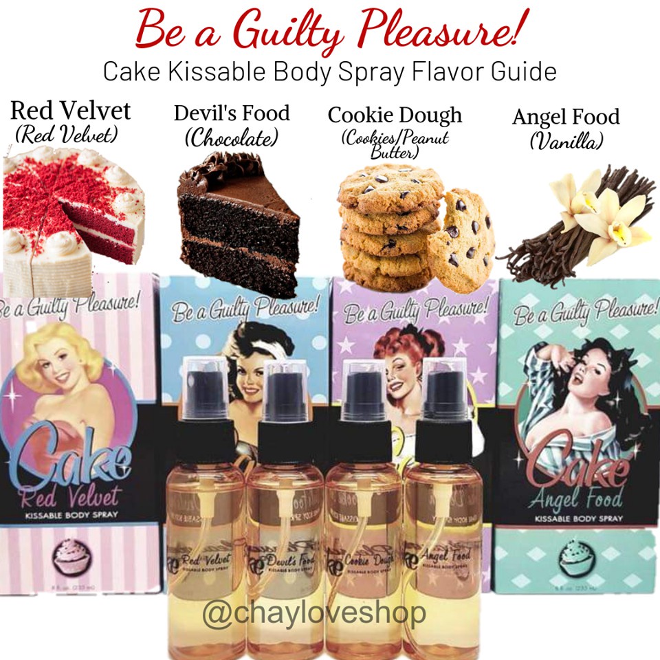 Cake Kissable Body SprayMakeupLonglasting light fragrance, top