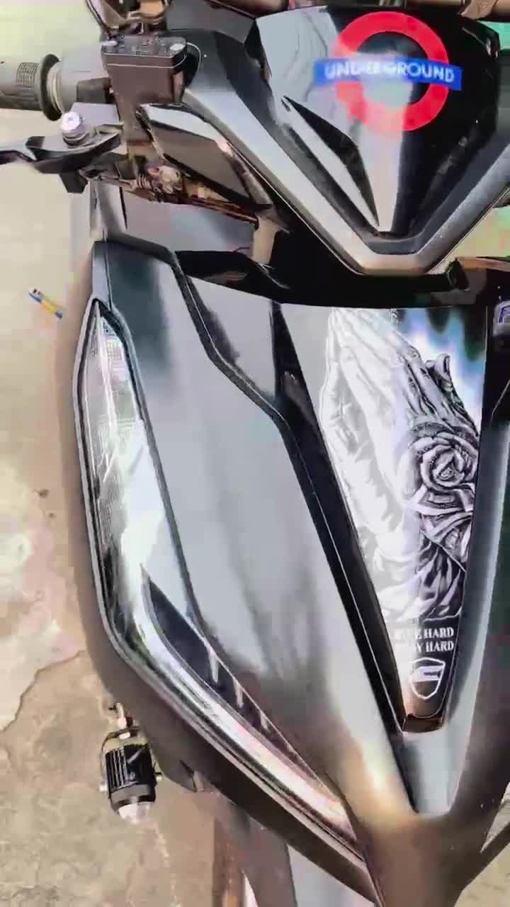 HONDA CLICK V2 FRONT STICKER PRAY HARD ej cycle | Shopee Philippines