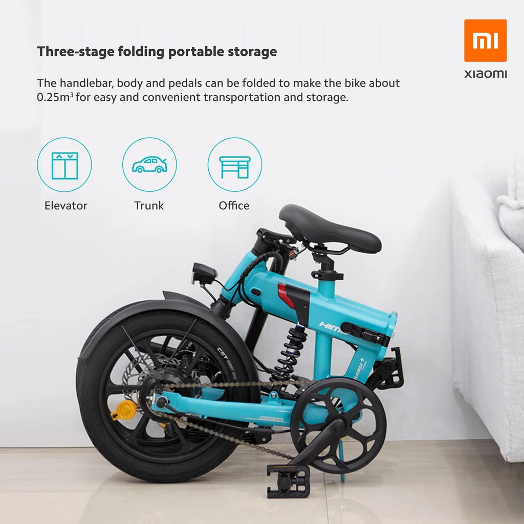 Xiaomi Himo Z16 Foldable Electric Bike 80KM range 250W 36V E Bike Ebike Shopee Philippines