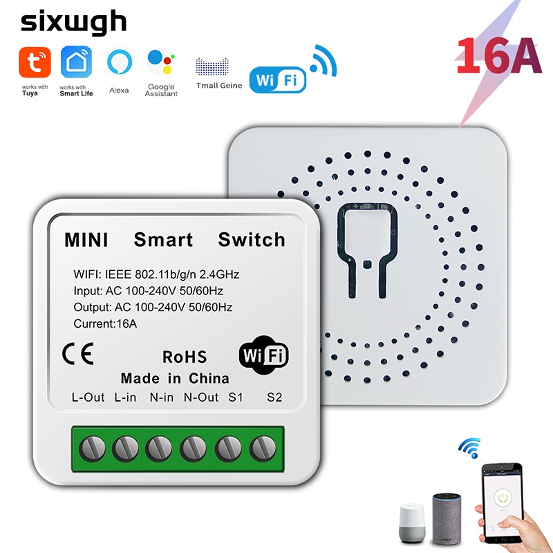 Tuya Wifi switch DIY Light Smart Switch wireless switch support Smart Life  Control Alexa Google home voice control