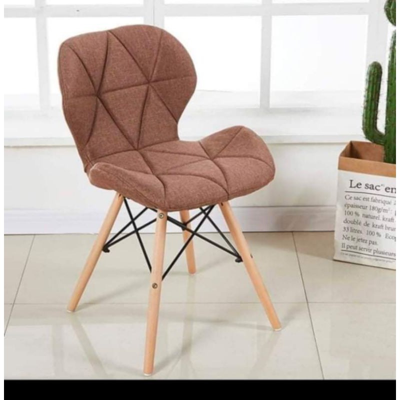 BUTTERFLY SCANDINAVIAN CHAIR PADDED CHAIR LEATHER FABRIC