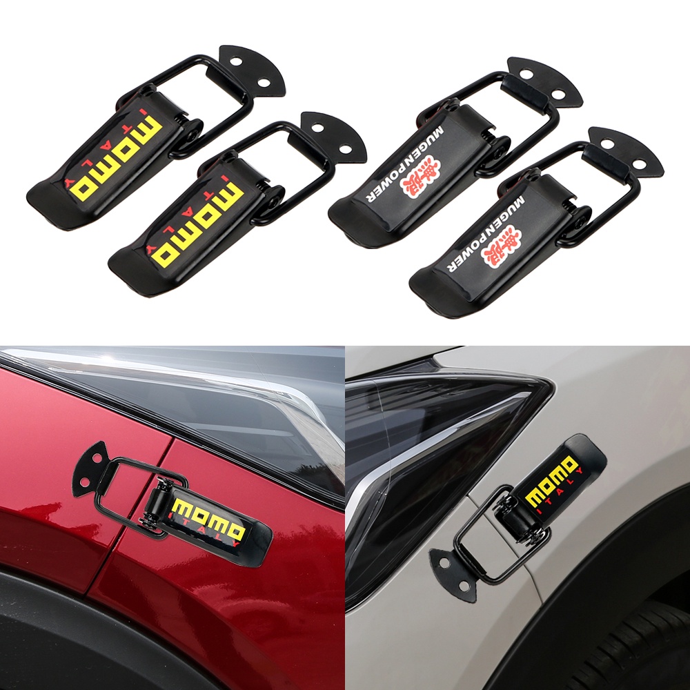 2PCS Quick Release Fasteners Car Bumper Security Hook Lock Clip Kit for  Racing Car Truck Hood Clip Hasp Auto Accessories