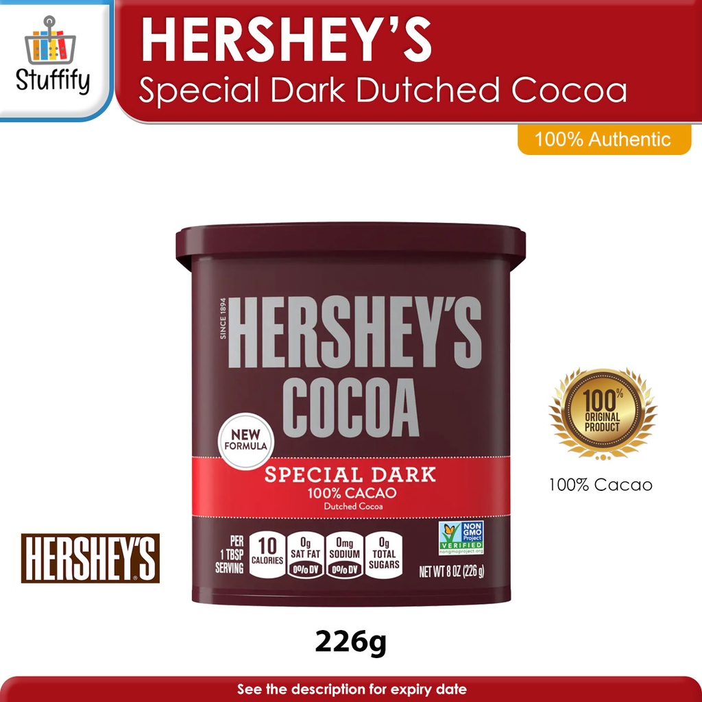 HERSHEY'S, SPECIAL DARK Dutched Cocoa 226g, Gluten Free, No ...