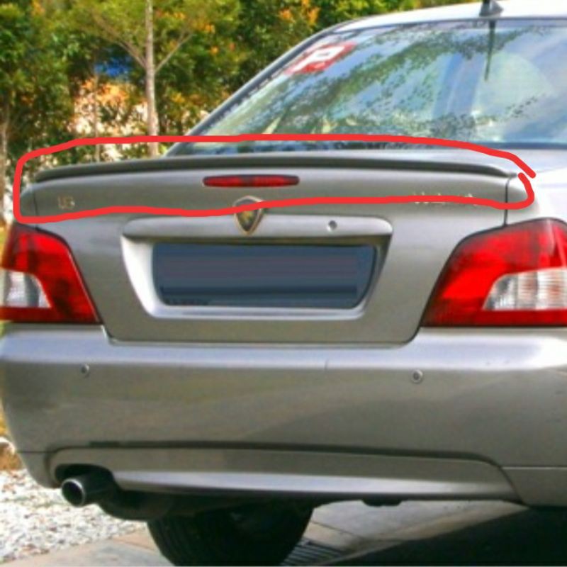 Proton Waja Rear Spoiler With Paint Grey Shopee Philippines