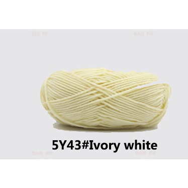 【SanPH】Milk cotton yarn 5Ply 50g Wool Knitting thread Crochet yarns for ...