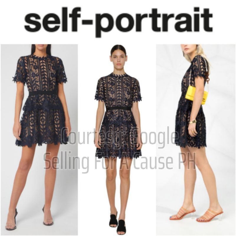 Self portrait 2024 dark blue dress