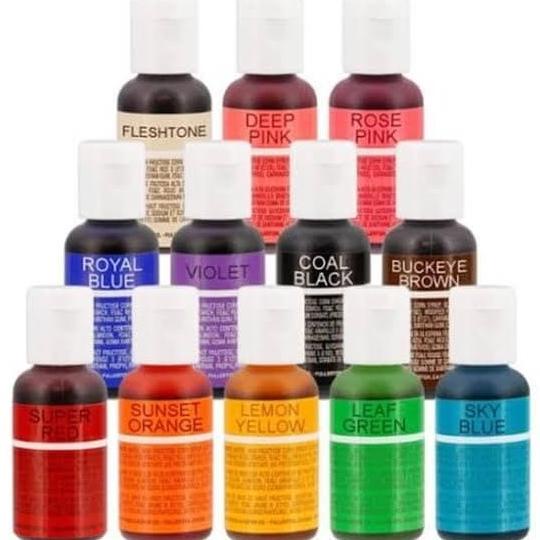 Chefmaster Food Coloring Food Coloring Black Red White Yellow Blue