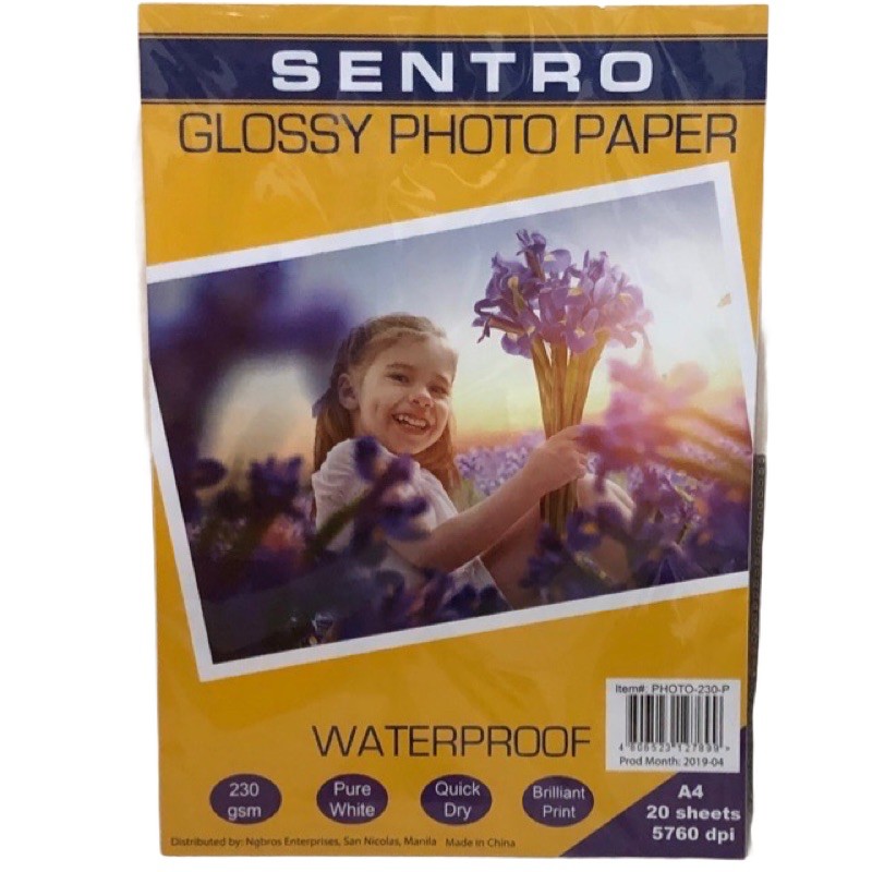 Sentro Photo Paper A4 | Shopee Philippines