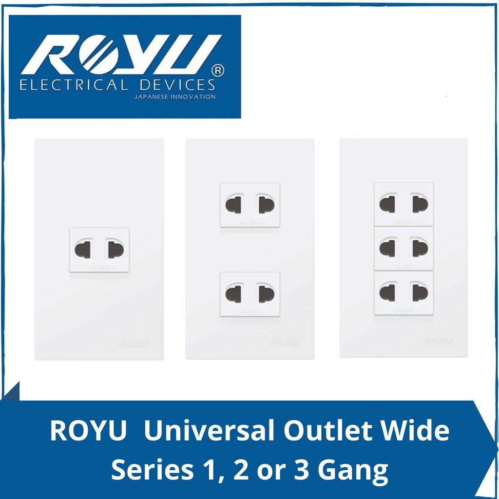 Royu Switch and Outlet Wide Series and classic series Shopee Philippines