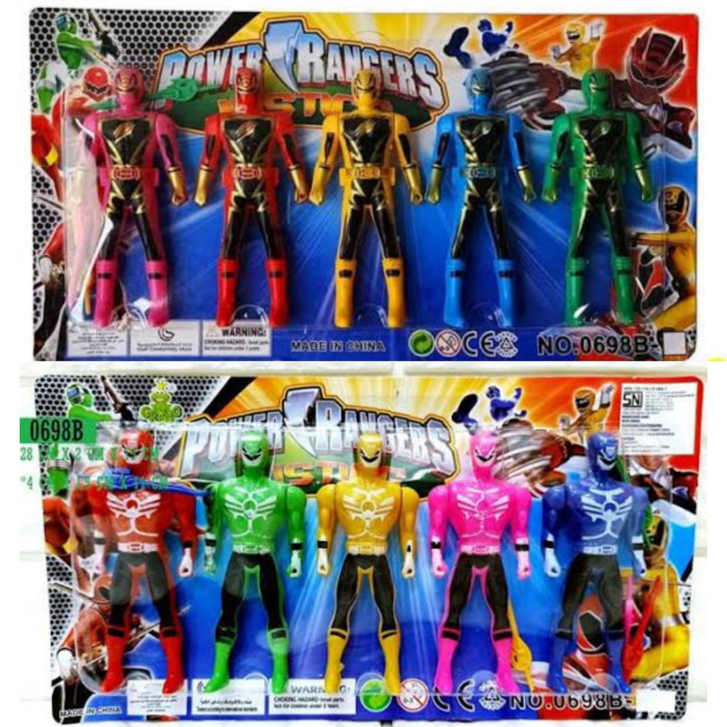 Children's Toys Contents 5 PCS Power Rangers Robot Super Hero Toys for ...