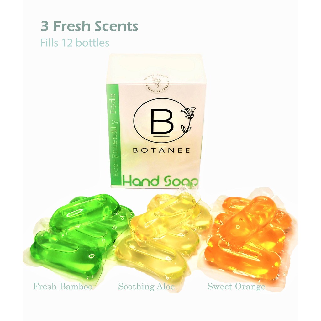 【Spot goods】☜ Botanee Eco Friendly Hand Soap Pods ( 1 Box ) Shopee