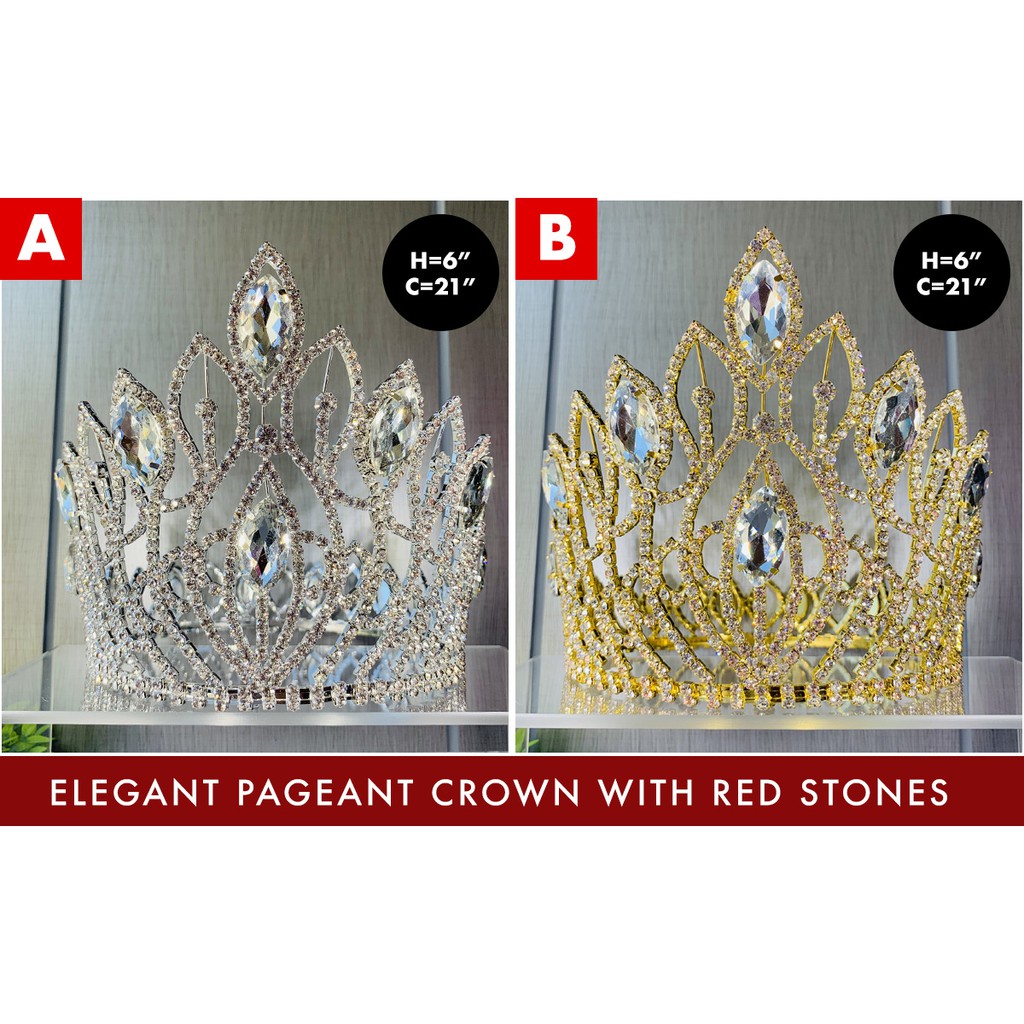 ELEGANT PAGEANT CROWNS WITH STONES | Shopee Philippines